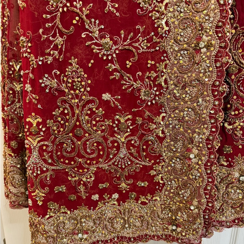 Bridal Lehenga- rich red